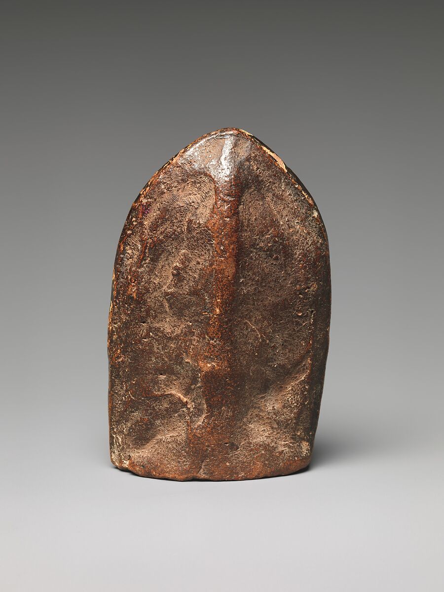 Votive Plaque (Tsa Tsa) Depicting a Stupa, Sun-dried clay, painted, Tibet