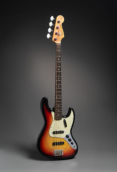 Jazz bass (serial no. L89716), Fender, Alder, maple, rosewood, chrome, nickel, plastic 