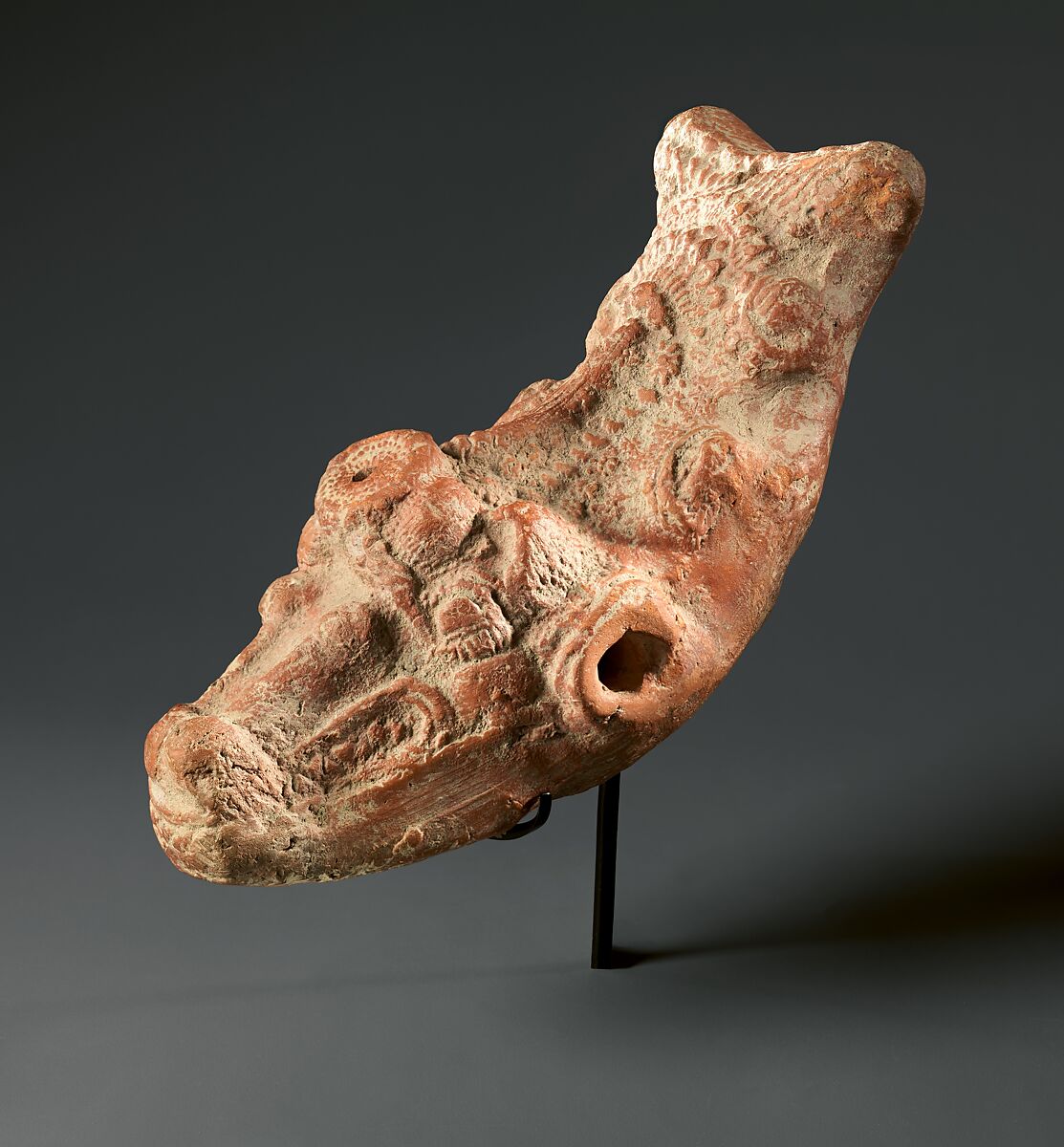 Toy in the form of a makara, Terracotta, India, Uttar Pradesh, probably Kaushambi