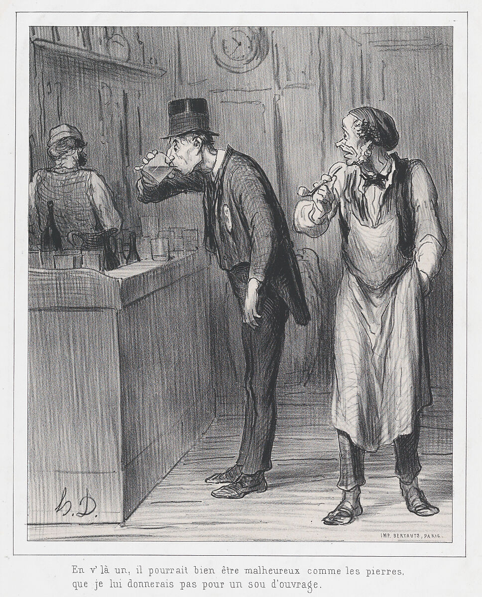 Honor Daumier This One May Look As Unhappy As A Rock Before I Would 