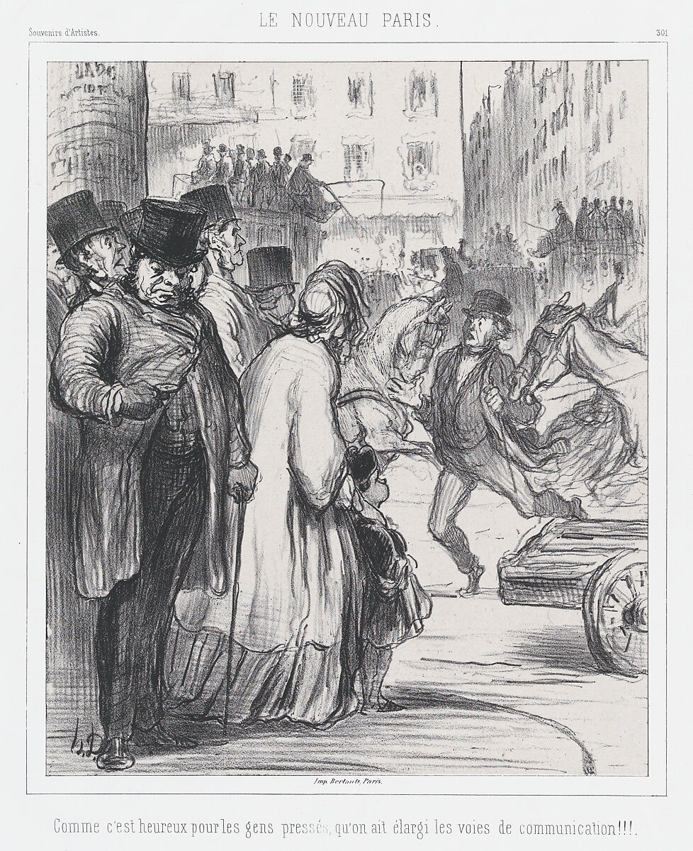 HONORé DAUMIER. Belle dame voulez-vous  accepter mon bras?. Dated: 19th  century. Medium: lithograph. - Album alb3699931