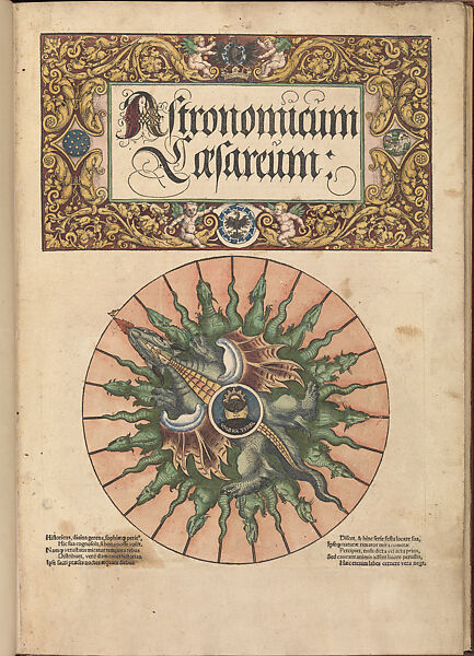 Astronomicum Caesareum, Michael Ostendorfer  German, Printed text on paper with hand-colored woodcut illustrations