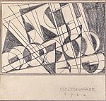 Geometric design, Otto Erich Wagner  Austrian, Graphite on paper