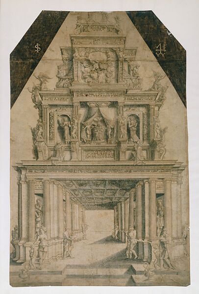 The Apotheosis of Henry VIII, Robert Pyte  British, Pen and ink, with wash, on vellum