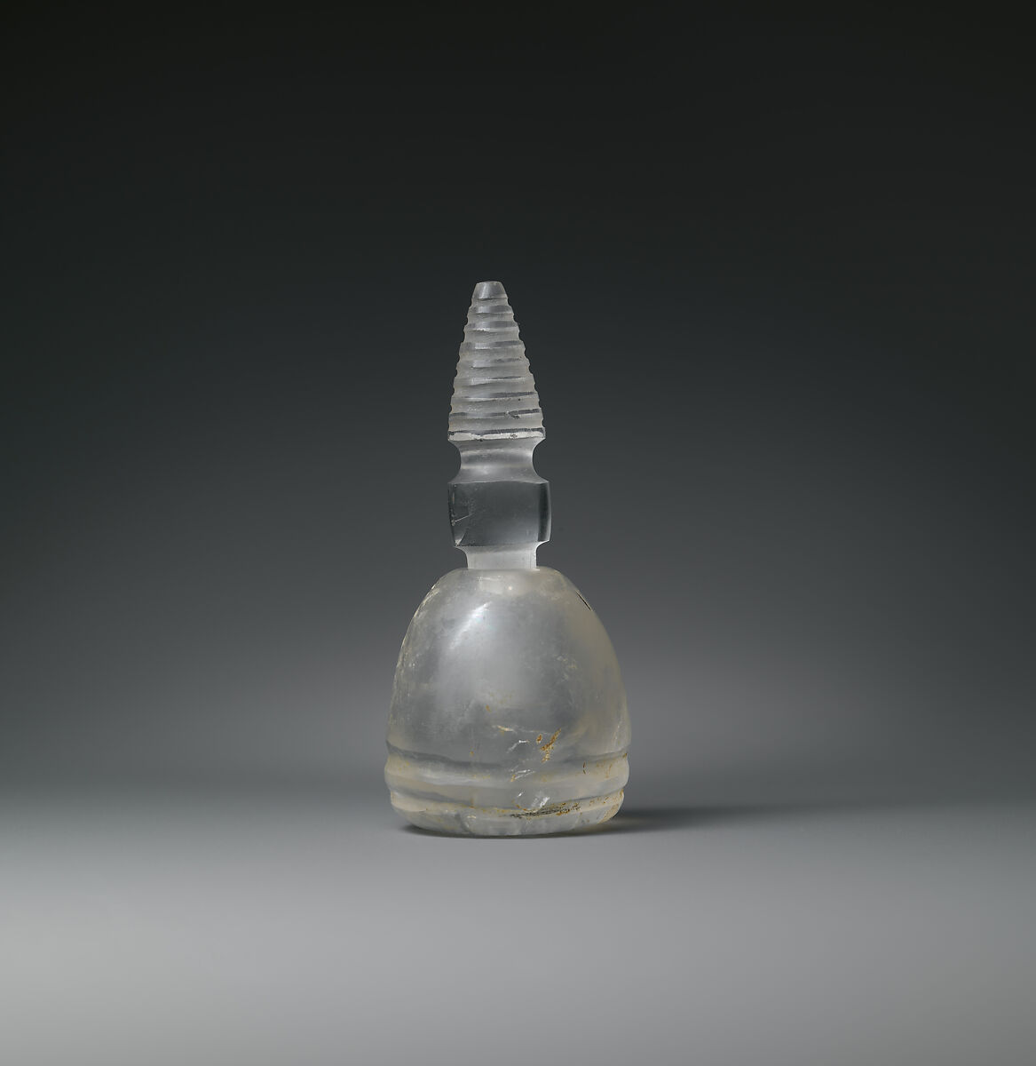 Reliquary  in the shape of a stupa, Rock crystal, Sri Lanka, central or western regions