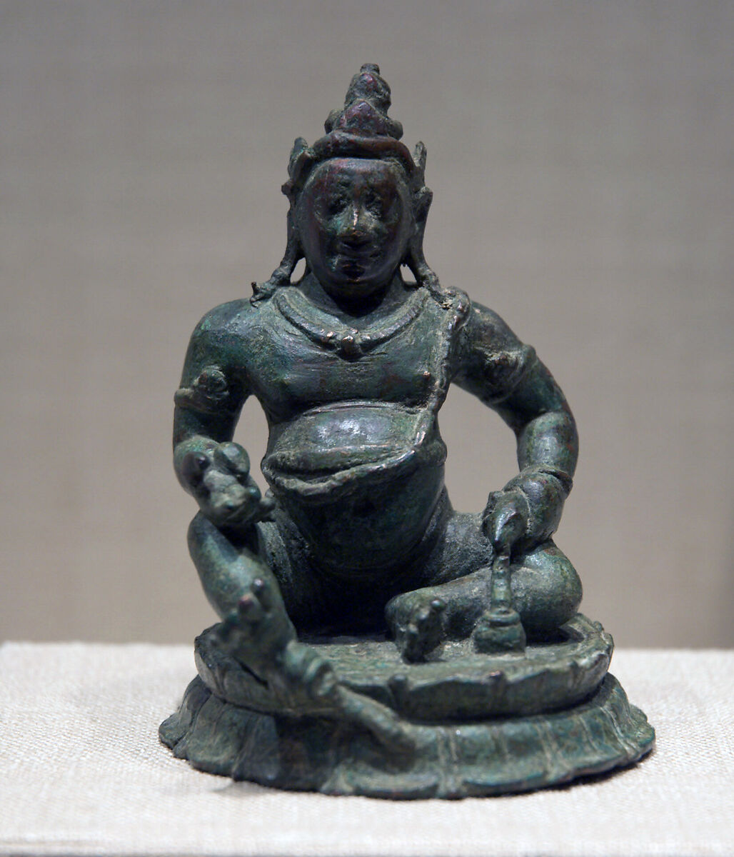 Jambhala, God of Riches, Copper alloy, Sri Lanka, Anuradhapura 