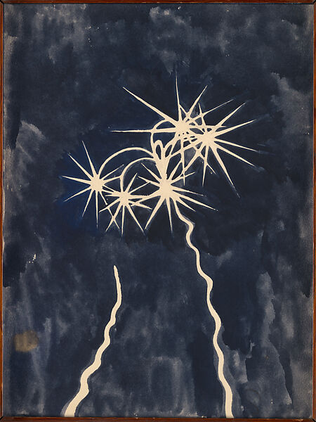 Rockets, Léon Spilliaert (Belgian, Ostend 1881–1946 Brussels), Watercolor, gouache, and graphite 