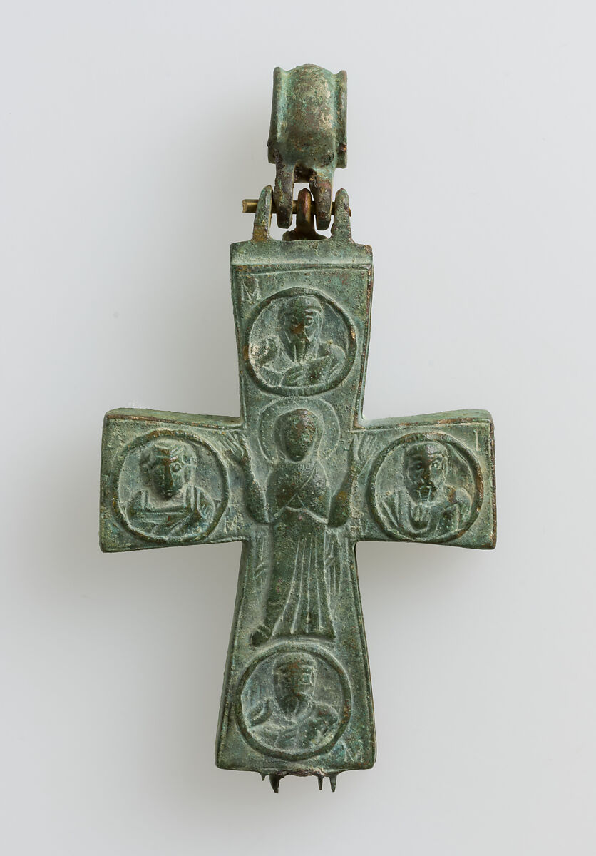 Reliquary Pendant, Copper alloy, Byzantine