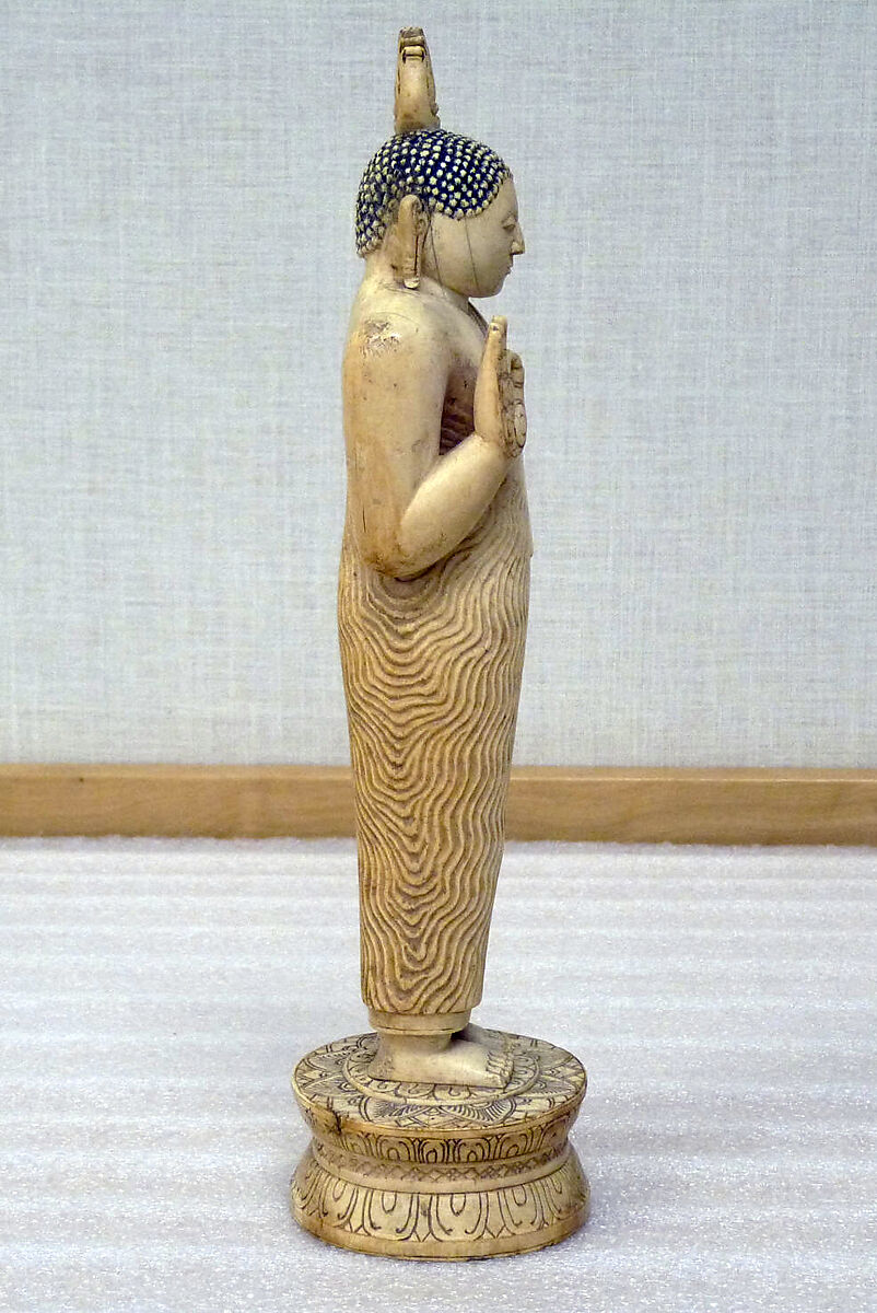 Buddha Preaching the Dharma (Buddhist Law), Ivory, Sri Lanka (Kandy district)