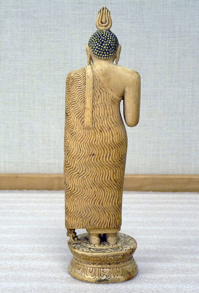 Buddha Preaching the Dharma (Buddhist Law), Ivory, Sri Lanka (Kandy district)