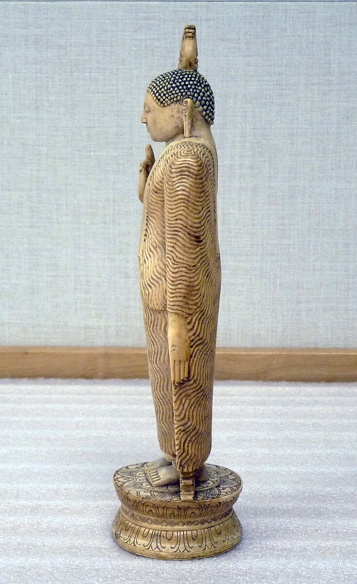 Buddha Preaching the Dharma (Buddhist Law), Ivory, Sri Lanka (Kandy district)