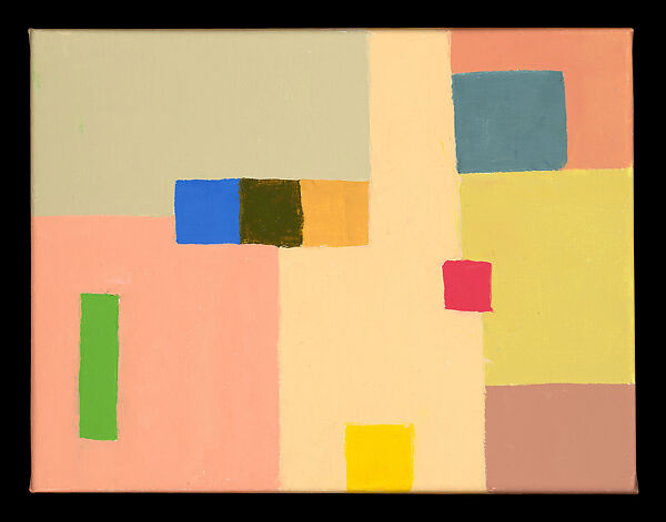 Untitled, Etel Adnan (Lebanese, born Beirut 1925–2021 Paris, France), Oil on canvas 