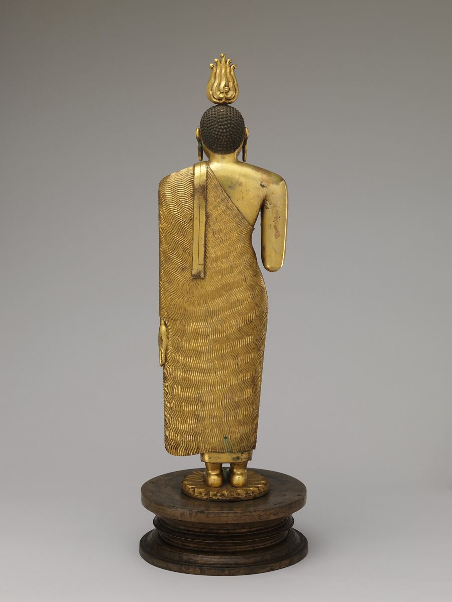 Buddha, Copper alloy with gilding, Sri Lanka, Kandy district