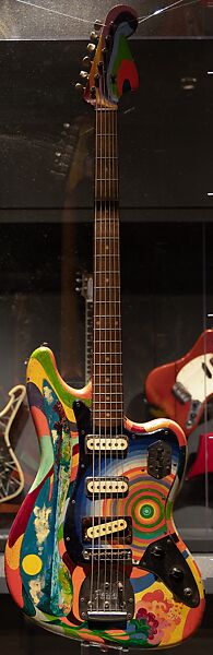 Bass VI, Fender, Alder, maple, rosewood, chrome, nickel, plastic, oil-based enamel paint 