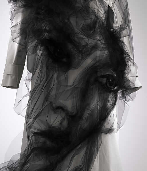 Ensemble, Maison Margiela (French, founded 1988), (a) wool, cotton, (b) cotton, silk, nylon, (c, d) leather, cotton, metal, French