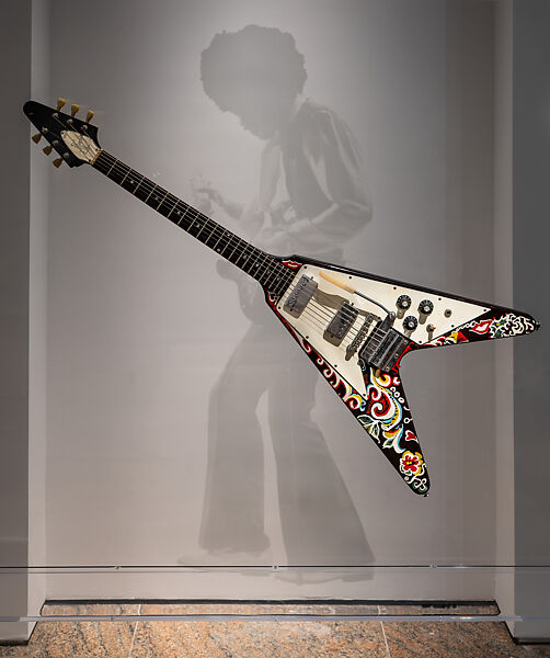 "Love Drops" Flying V, Gibson (American, founded Kalamazoo, Michigan 1902), Mahogany, rosewood, metal, plastic, nail polish 