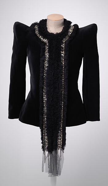 Jacket, House of Balmain (French, founded 1945), silk, synthetic, French 
