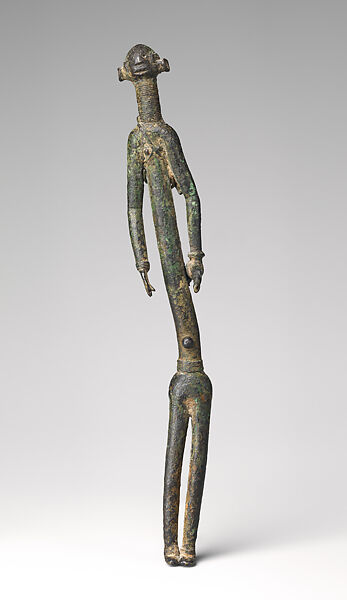 Standing Male Warrior, Bronze, Bankoni civilization 