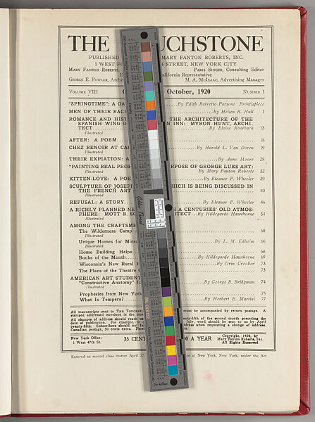 The Touchstone and the American art student magazine, Volume 8