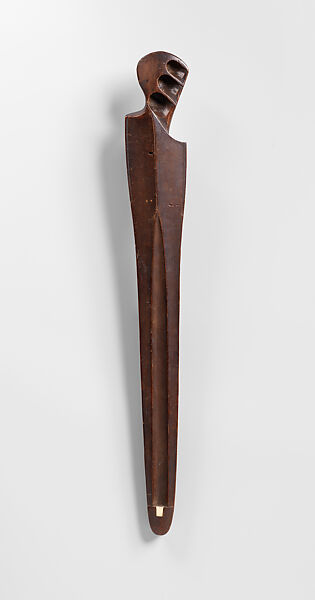 Atlatl, Wood and walrus ivory, Alutiiq/ Sugpiaq, Native American