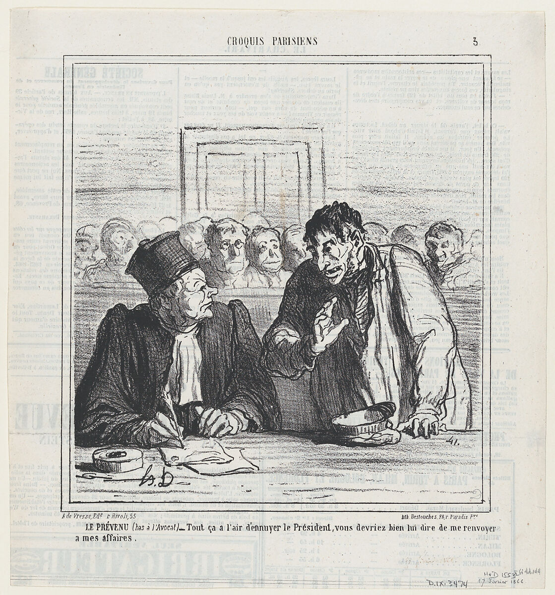 So you want to meddle with the press!, Honoré Daumier