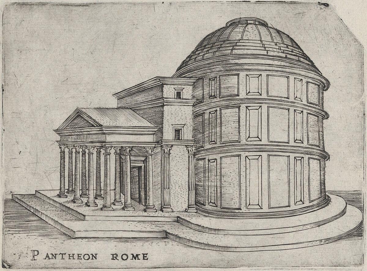 roman architecture drawing