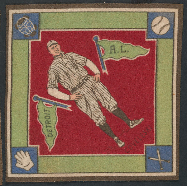 Harry Coveleski, Detroit, American League from Baseball Players Felt Blanket series (B18), Printed felt 