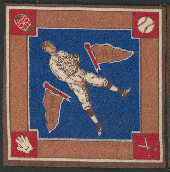 King Cole, New York, American League from Baseball Players Felt Blanket series (B18), Printed felt 