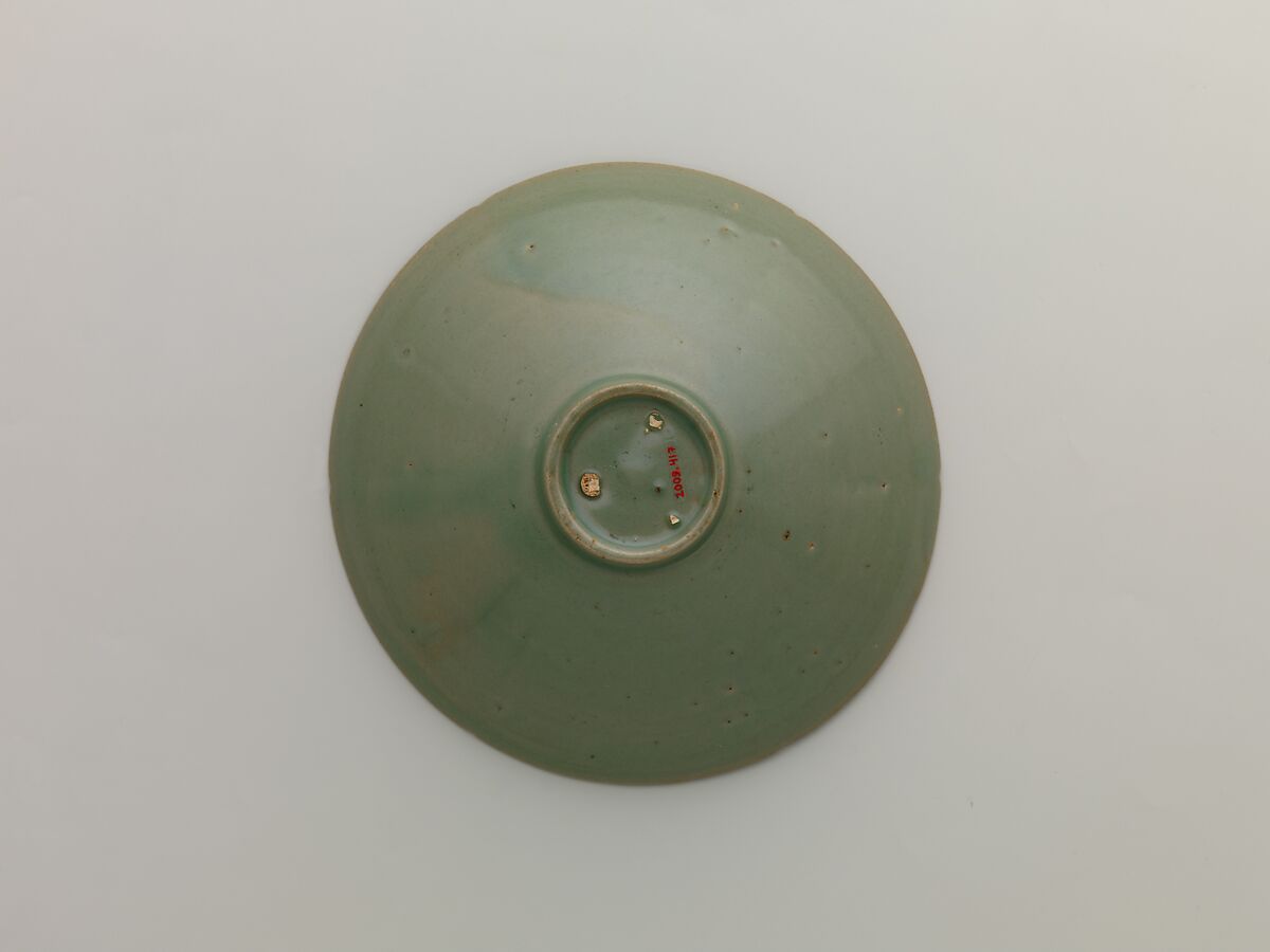 Six-lobed bowl, Stoneware with celadon glaze, Korea