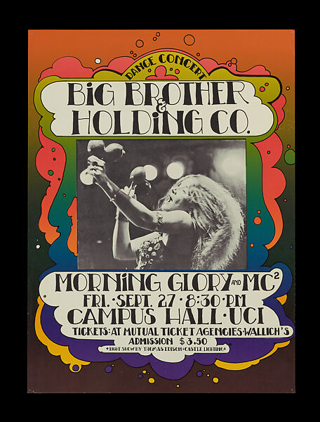 Big Brother & the Holding Co. at Campus Hall, UC-Irvine, Paper 