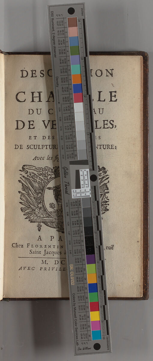 Description de la chapelle du chasteau de Versailles, et des ouvrages de sculpture et de peinture, André Felibien