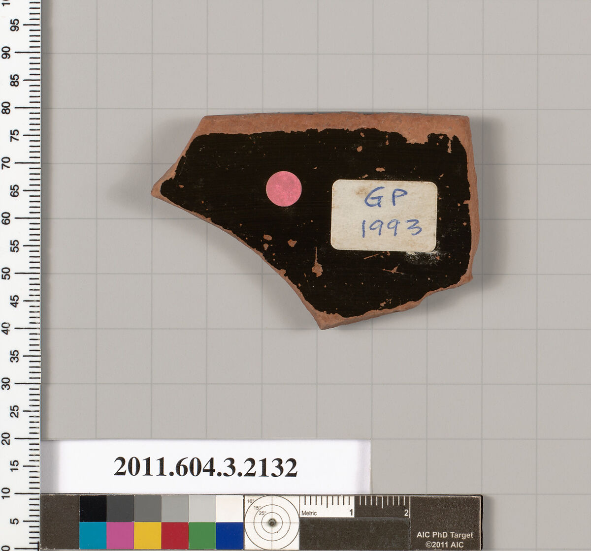 Terracotta rim fragment of a kylix (drinking cup), Terracotta, Greek, Attic