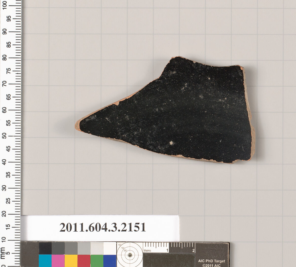 Terracotta fragment of a kylix (drinking cup), Terracotta, Greek, Attic