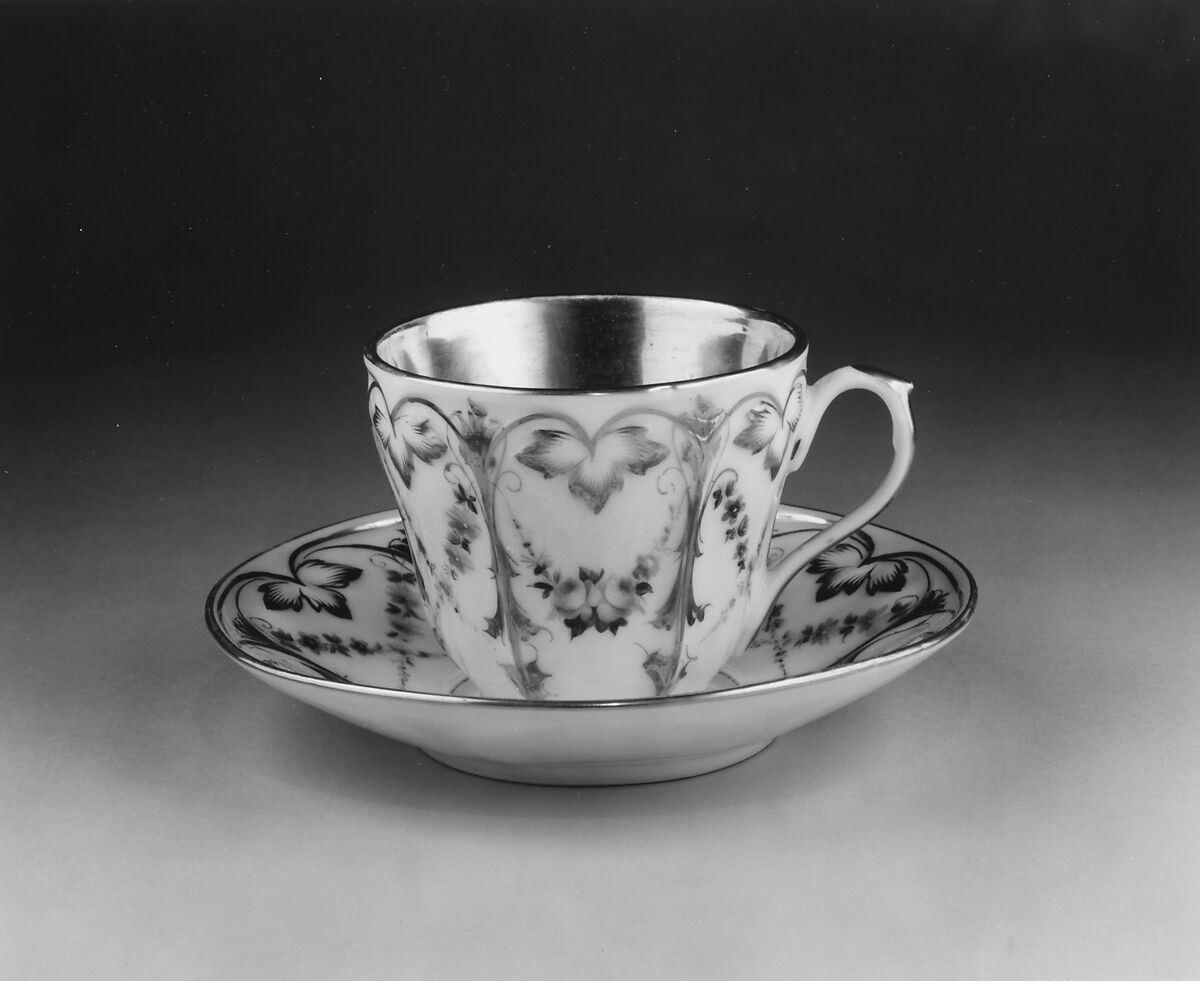 Cup, Attributed to Charles Cartlidge and Company (1848–1856), Porcelain, American