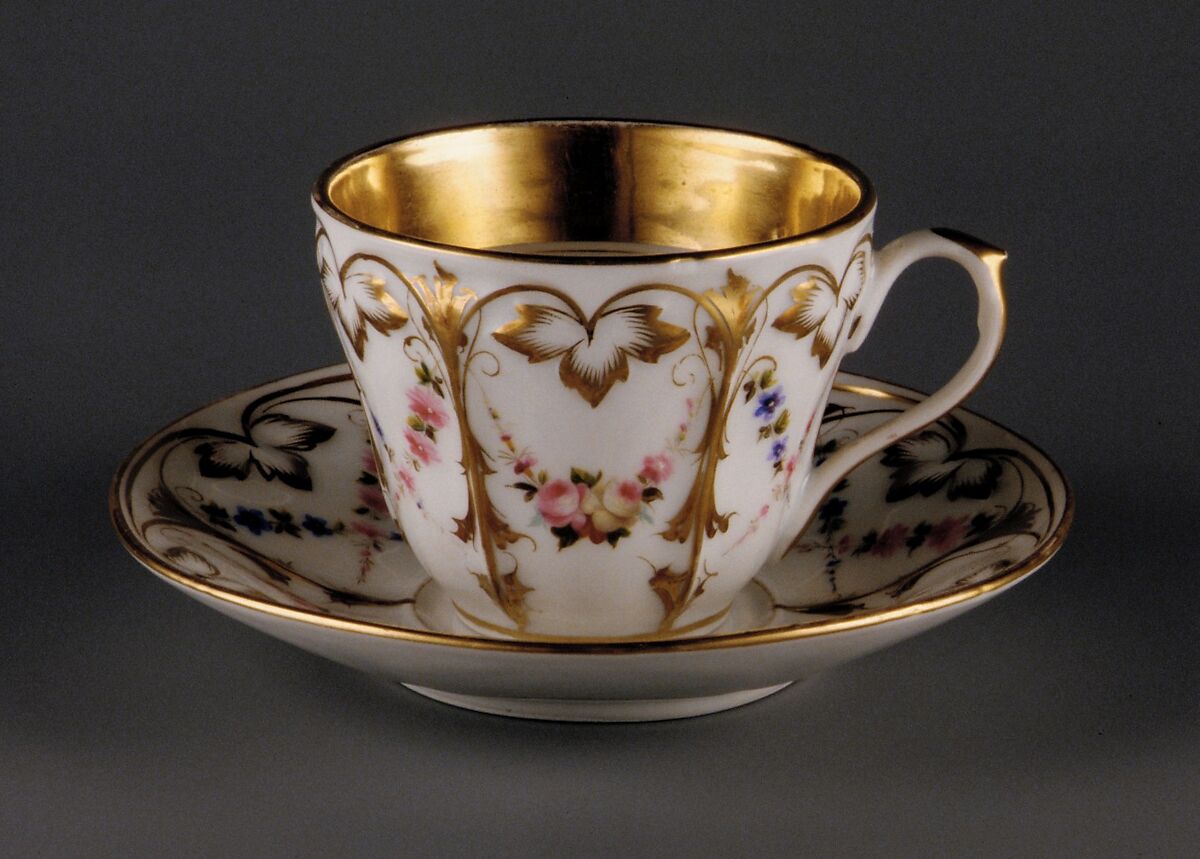 Cup, Attributed to Charles Cartlidge and Company (1848–1856), Porcelain, American 