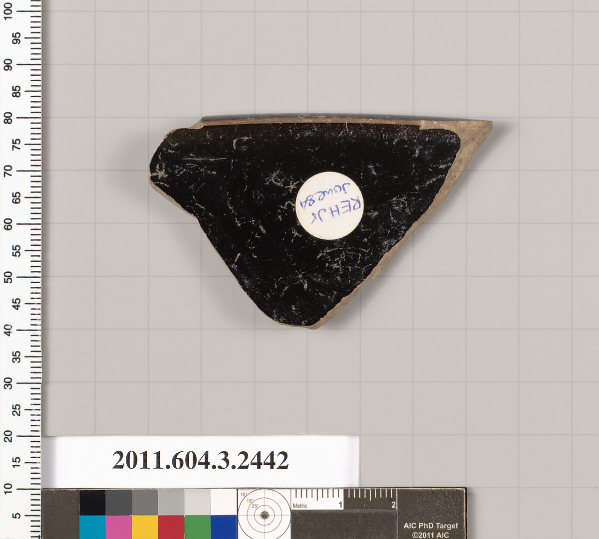 Terracotta rim fragment of a kylix (drinking cup), Terracotta, Greek, Attic