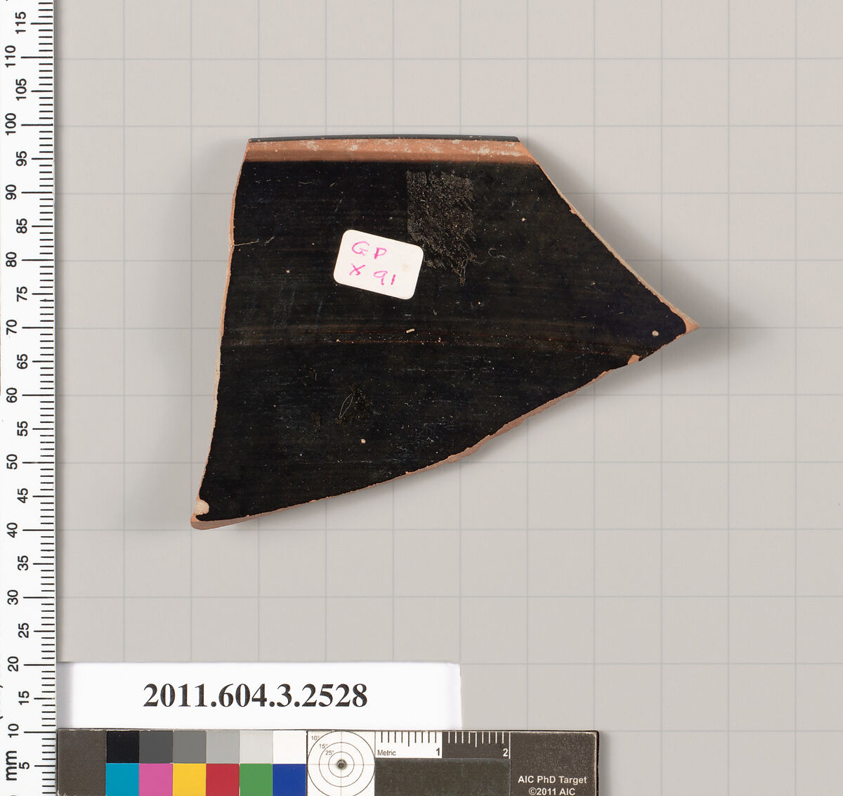 Terracotta rim fragment of a kylix: Siana cup (drinking cup), Terracotta, Greek, Attic