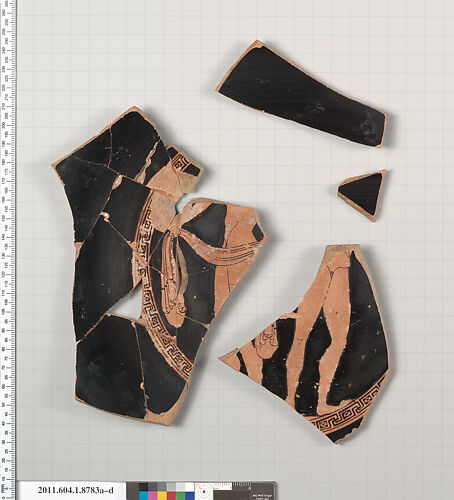 Terracotta fragments of a kylix (drinking cup)
