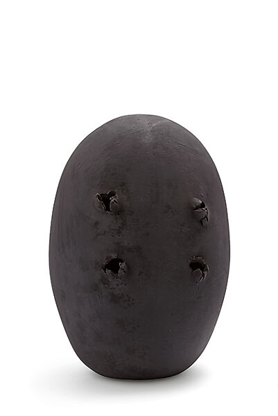Spatial Concept (Concetto Spaziale), Lucio Fontana (Italian, 1899–1968), Painted terracotta 