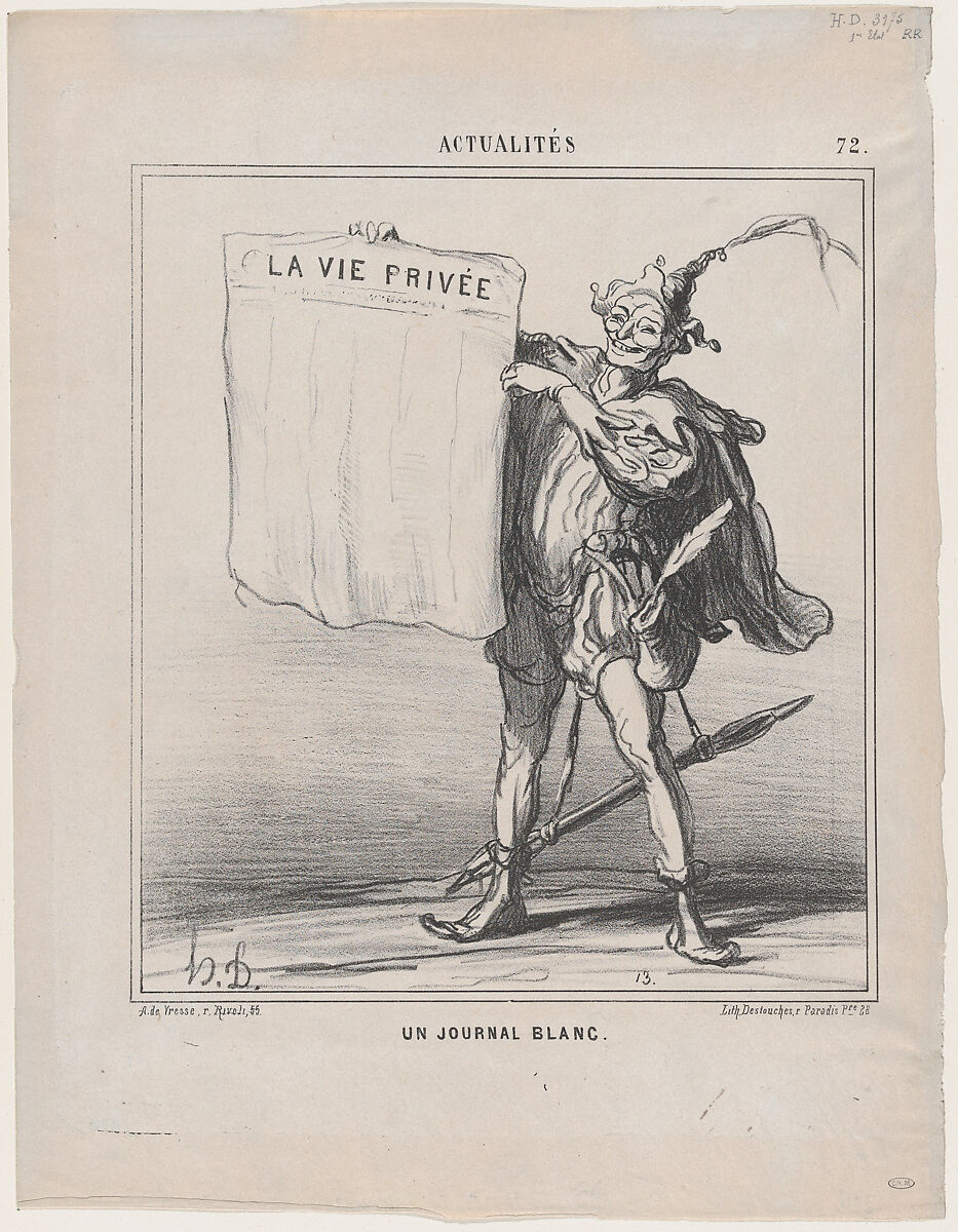 Honoré Daumier, Le Charivari, December 1, 1832 - May 31, 1835