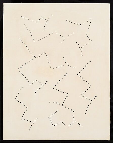 Spatial Concept (Concetto Spaziale), Lucio Fontana (Italian, 1899–1968), Oil on canvas with holes 