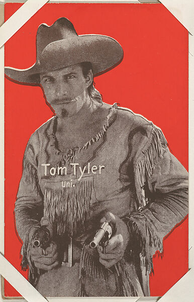 Tom Tyler from Western Stars or Scenes Exhibit Cards series (W412), Commercial color photolithograph 