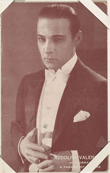 Rudolph Valentino in "Cobra" from Scenes from Movies Exhibit Cards series (W404), Commercial color photolithograph 