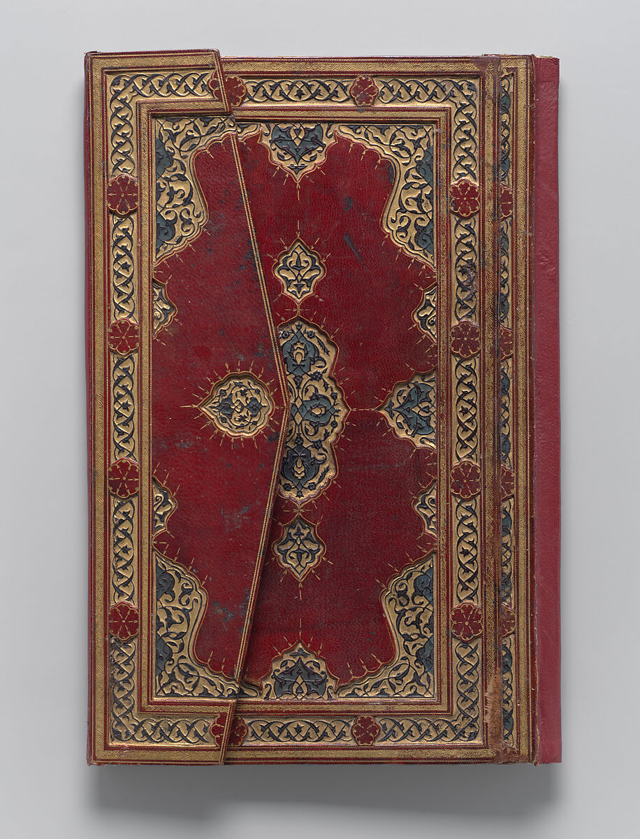 Bound Manuscript of Hadith with Persian Translations by Jami, Shah Mahmud Nishapuri (iranian, ca. 1486–1565), Manuscript: Ink, opaque watercolor, and gold on paper
Binding: Leather, opaque watercolor, and gold