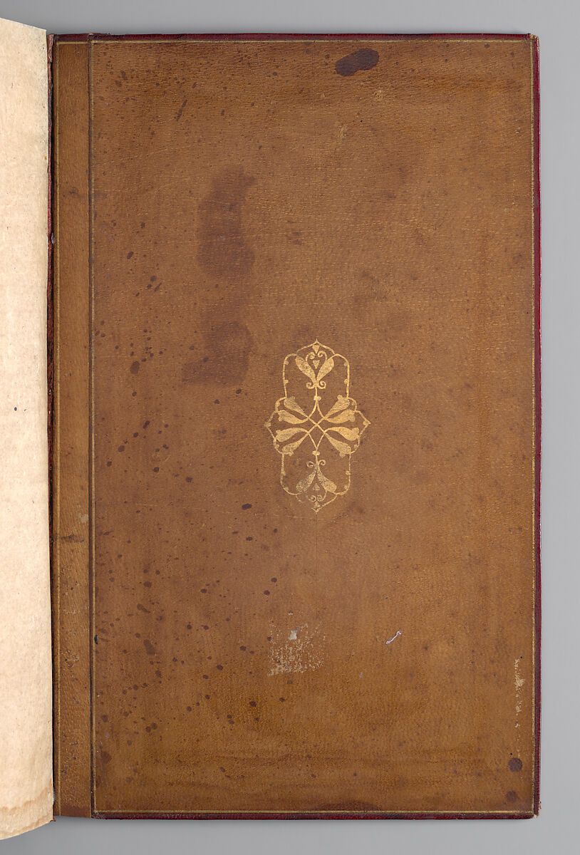 Bound Manuscript of Hadith with Persian Translations by Jami, Shah Mahmud Nishapuri (iranian, ca. 1486–1565), Manuscript: Ink, opaque watercolor, and gold on paper
Binding: Leather, opaque watercolor, and gold