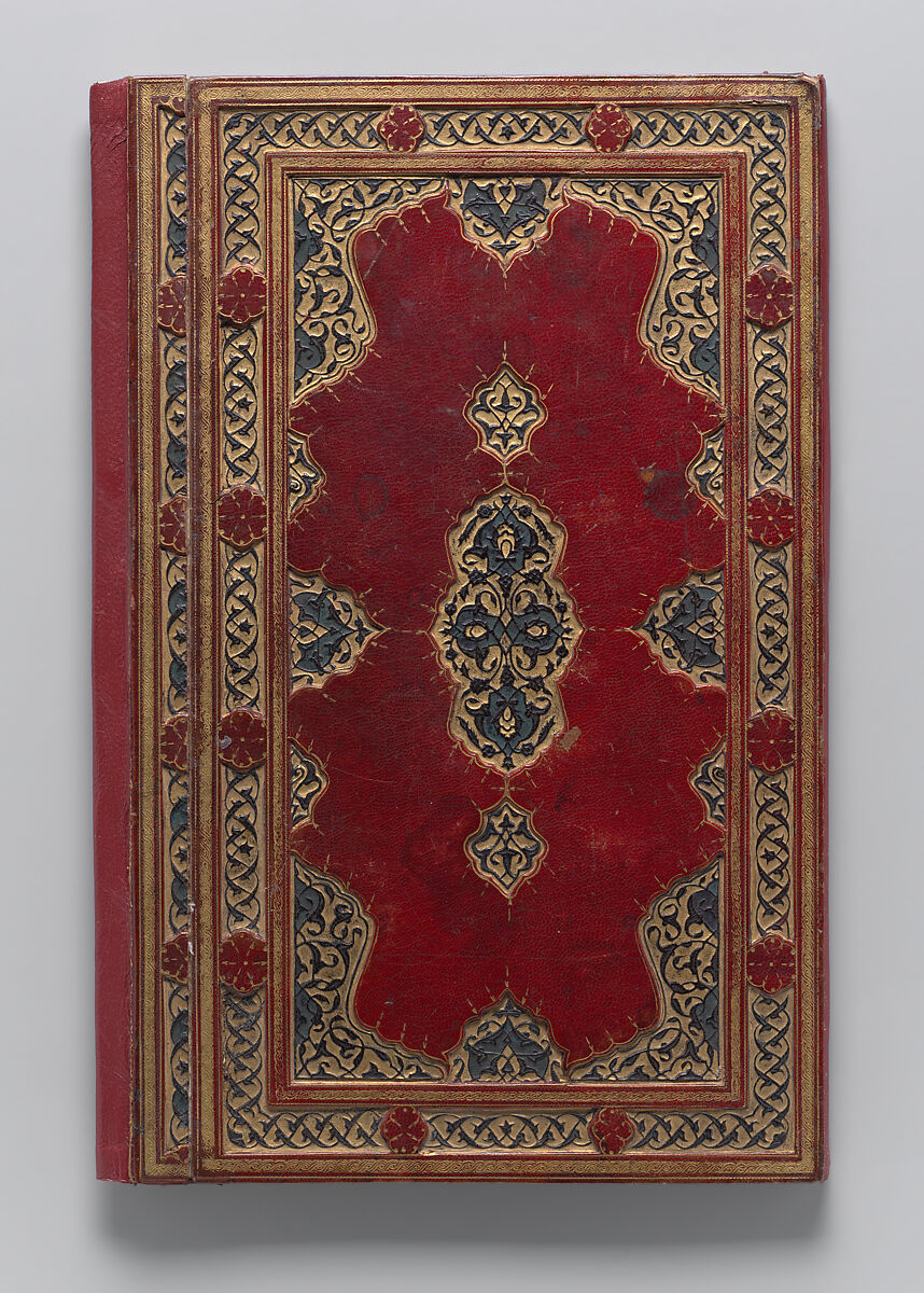 Bound Manuscript of Hadith with Persian Translations by Jami, Shah Mahmud Nishapuri (iranian, ca. 1486–1565), Manuscript: Ink, opaque watercolor, and gold on paper
Binding: Leather, opaque watercolor, and gold