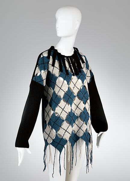 Sweater, Jean Paul Gaultier (French, born 1952), wool, nylon, French 