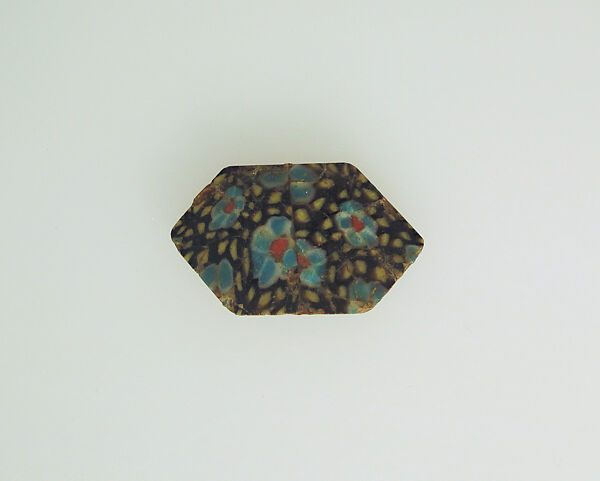 Glass mosaic plaque fragments, Glass, Roman 