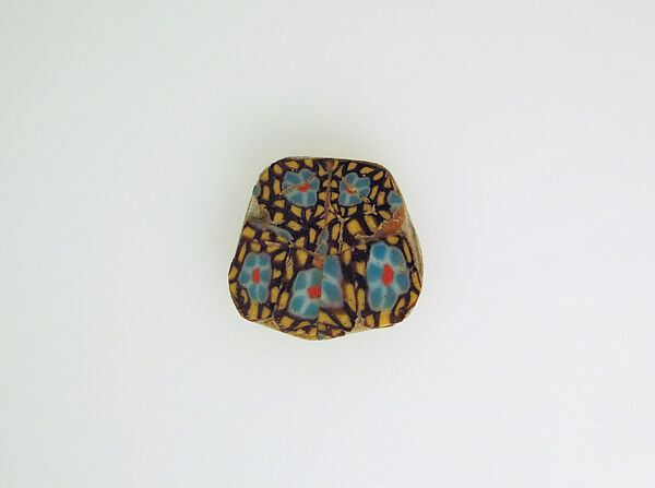 Glass mosaic plaque fragments, Glass, Roman