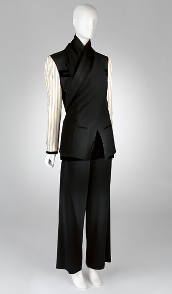 Jacket, Jean Paul Gaultier (French, born 1952), (a) cotton, rayon, wool, metal, (b) wool, acetate, rayon, French 